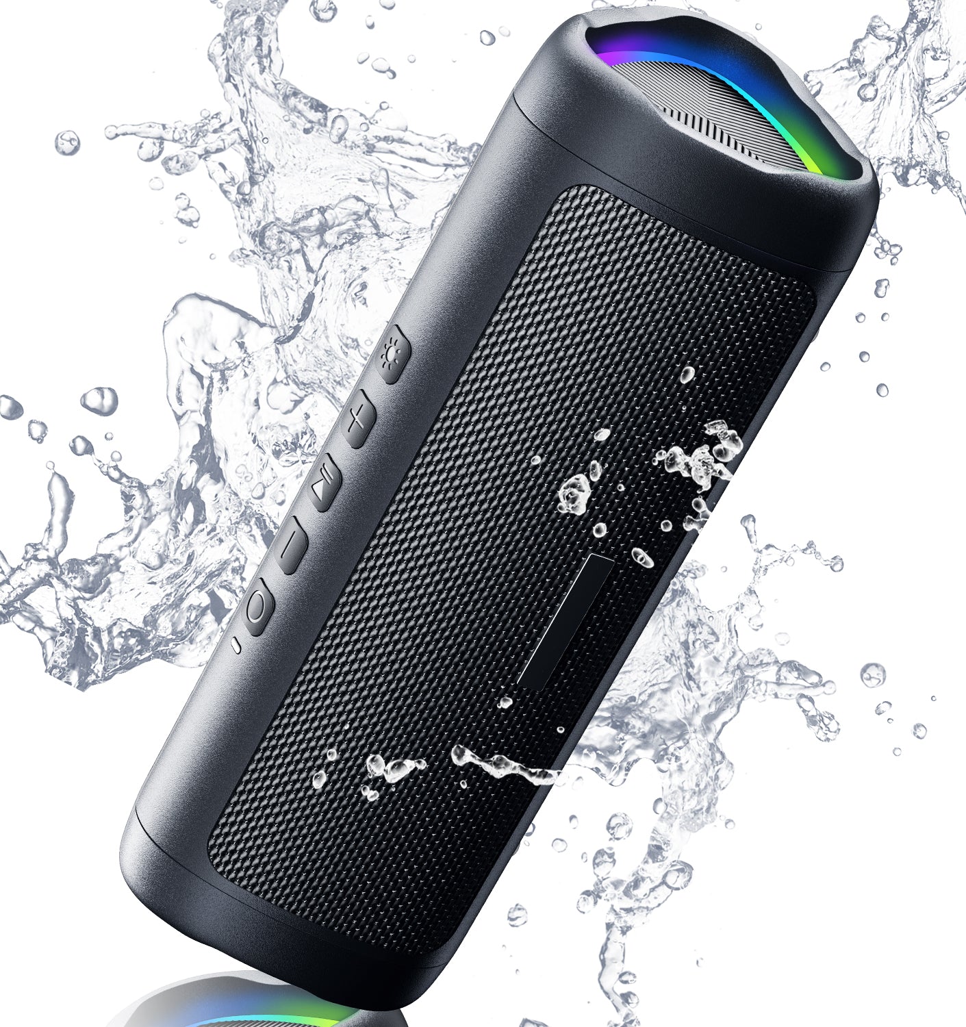 X-GO C27-C Bluetooth Speaker with HD Sound, Portable Wireless, IPX5 Waterproof, Up to 24H Playtime, TWS Pairing, BT5.3, for Home/Party/Outdoor/Beach, Electronic Gadgets, Birthday Gift (Black)