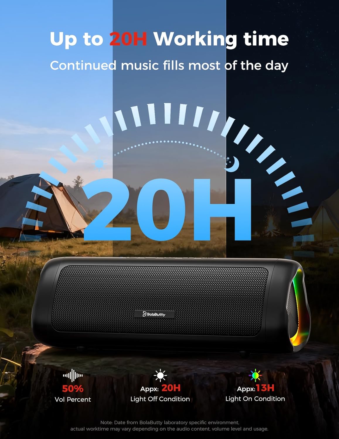 X-GO C27-C Bluetooth Speaker with HD Sound, Portable Wireless, IPX5 Waterproof, Up to 24H Playtime, TWS Pairing, BT5.3, for Home/Party/Outdoor/Beach, Electronic Gadgets, Birthday Gift (Black)